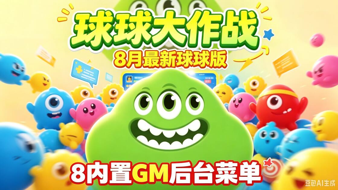 球球大作战团战吃吐球配合画面