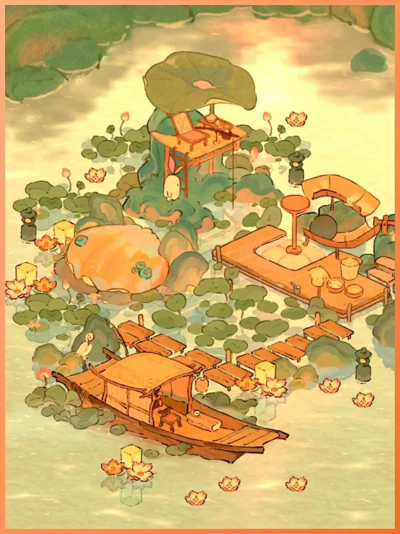 桃源深处有人家仙女湖钓鱼村民搭配场景