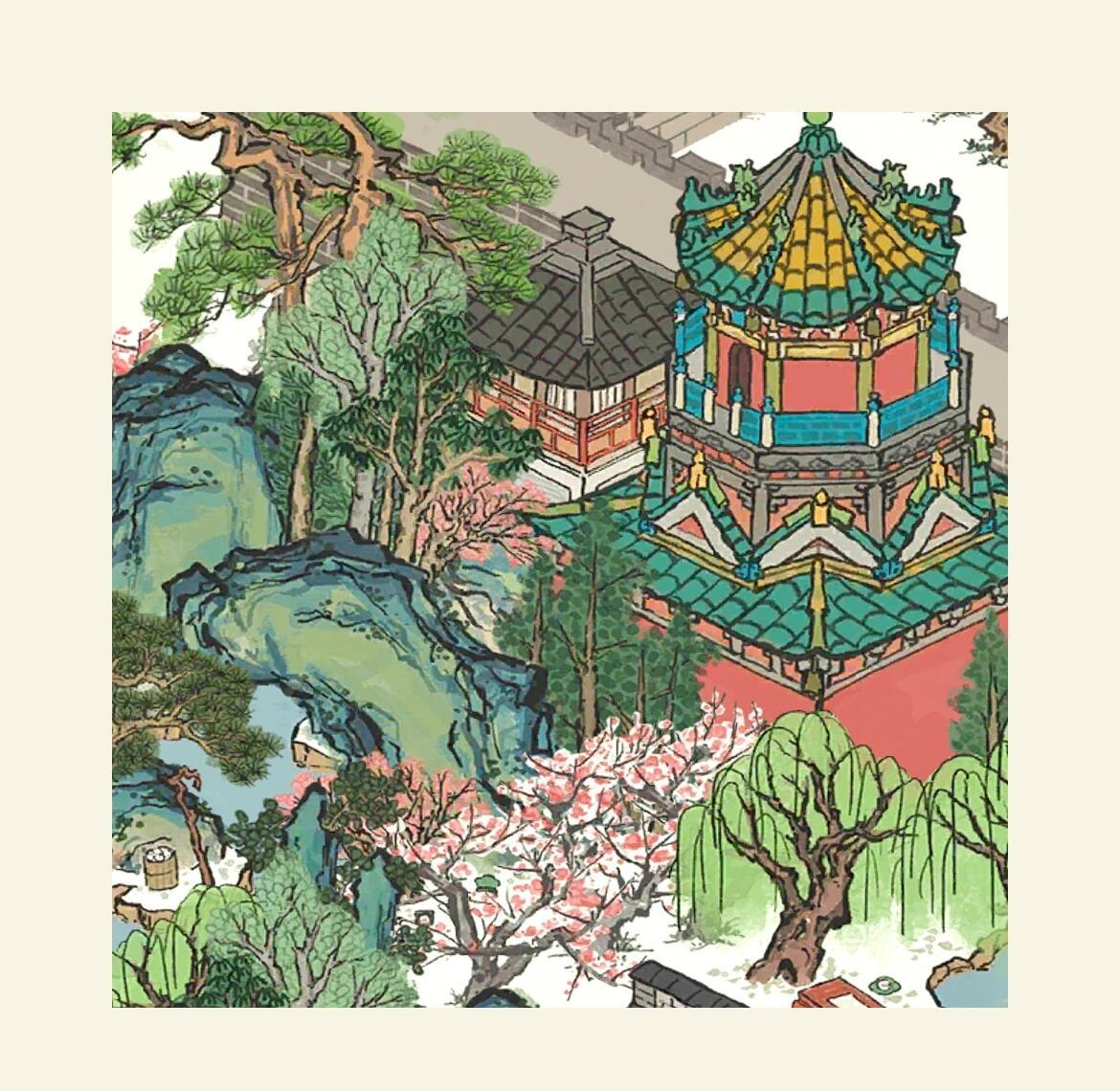 江南百景图新手城镇布局实机画面