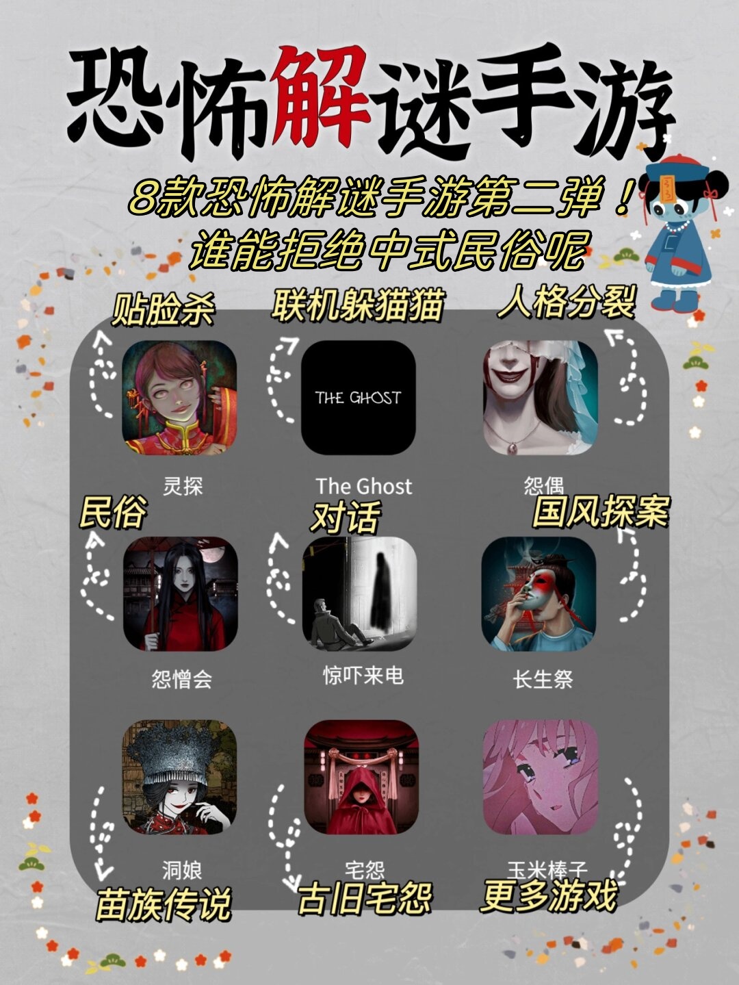 中式微恐解谜联机手游实机画面